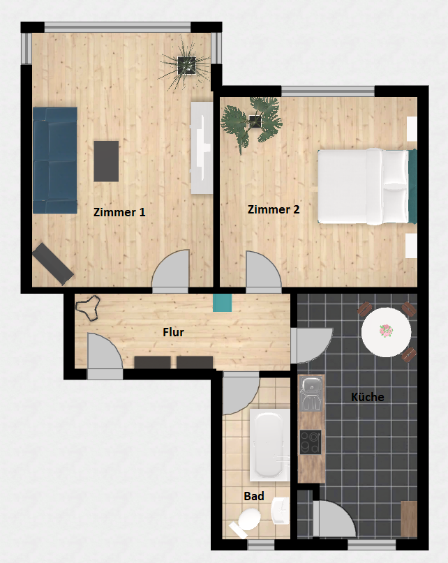 2-Zimmer Wohnung nahe Zentrum - Foto 1